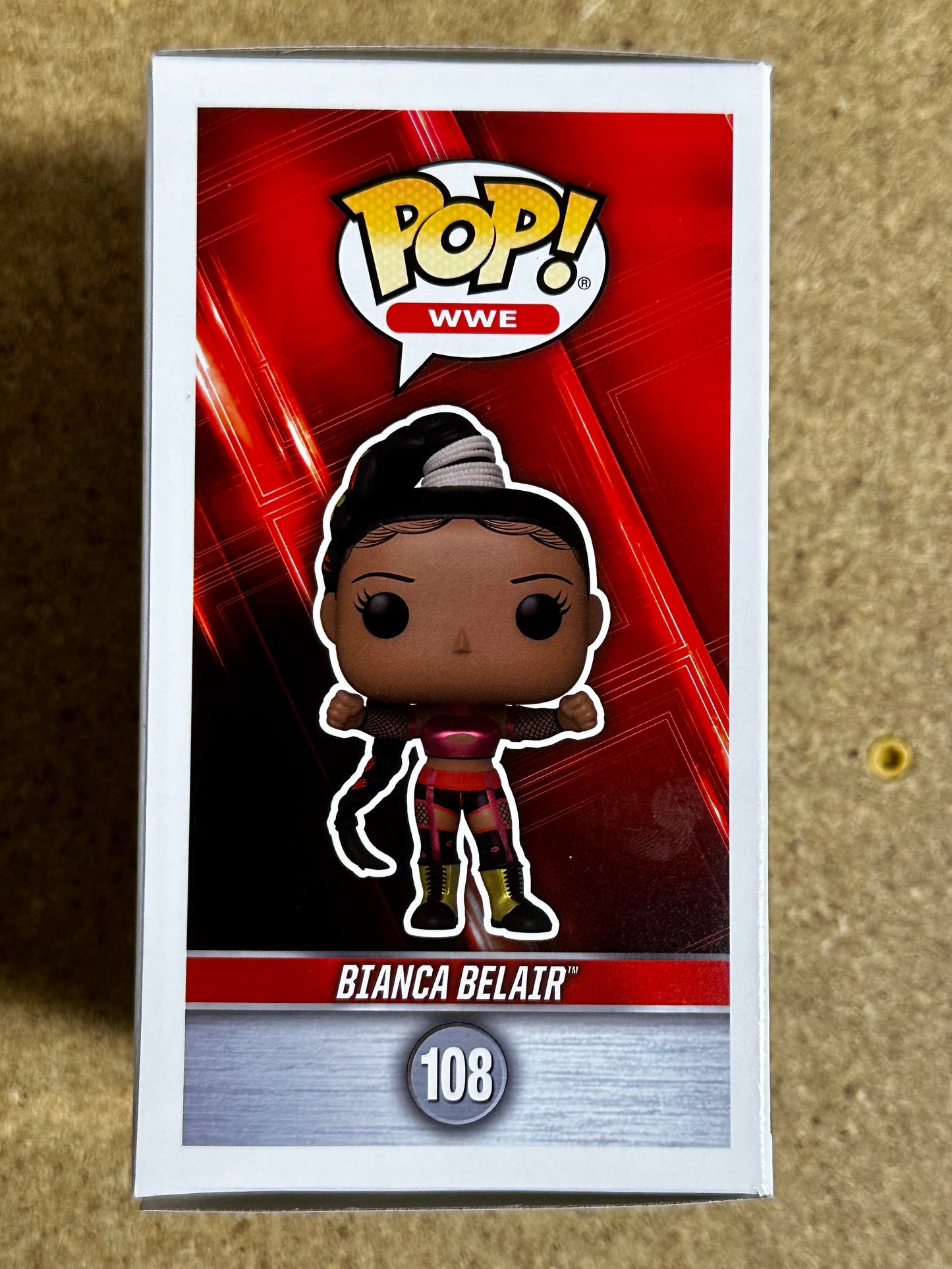 Bianca Belair Signed WWE Women Wrestling EST (WM37) Funko Pop! #108 With JSA COA