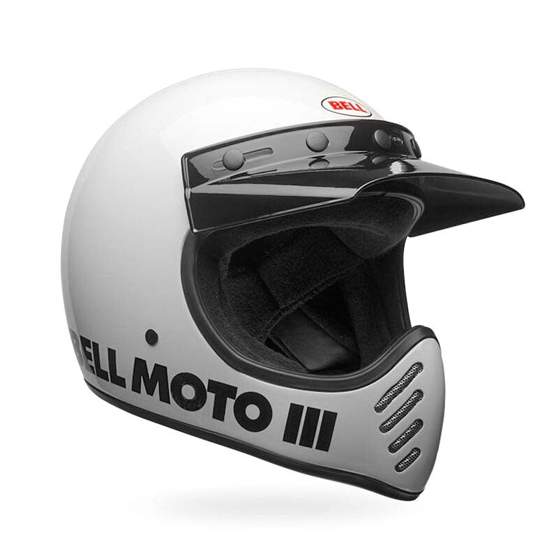 BELL MOTO 3 CLASSIC GLOSS WHITE