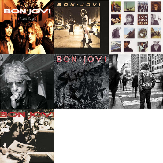 Forever & Cross Road (2LP) & 2020 (2LP/Gold Vinyl) & Bon Jovi (180G) & Slippery When Wet (180G) & These Days (180G) & Crush (180G)