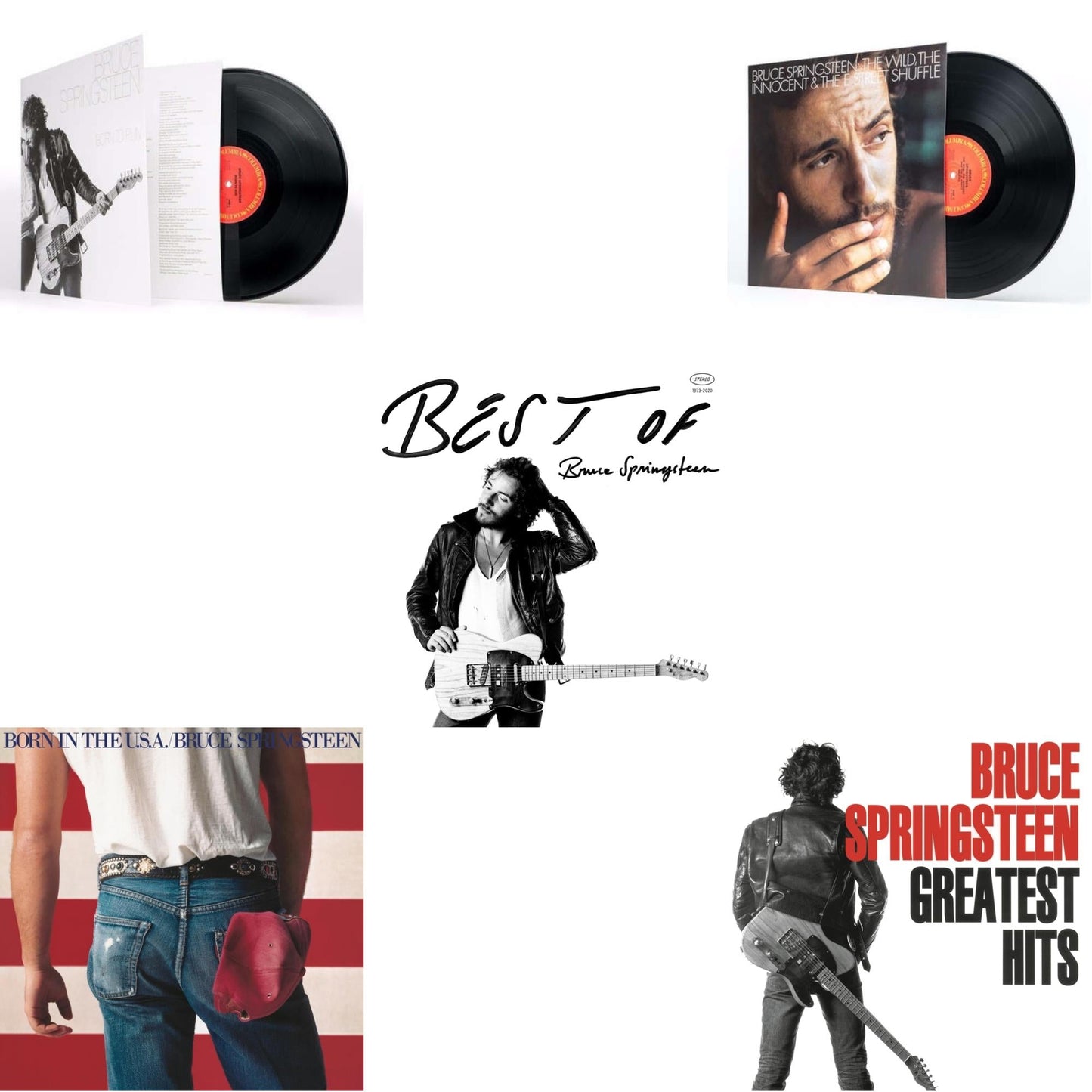 Greatest Hits (2 LP/150G Vinyl/Dl Code) & Best Of Bruce Springsteen (2LP) & Wild The Innocent & The E Street Shuffle (180G) & Born To Run (180G/Gatefold) & Born In The U.S.A. (180G)