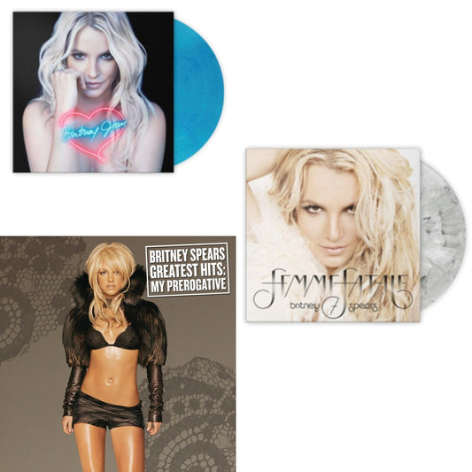 Greatest Hits : My Prerogative (2LP) & Britney Jean (Blue Marbled LP Vinyl/Import) & Femme Fatale (Light Grey Marbled LP Vinyl/Import)