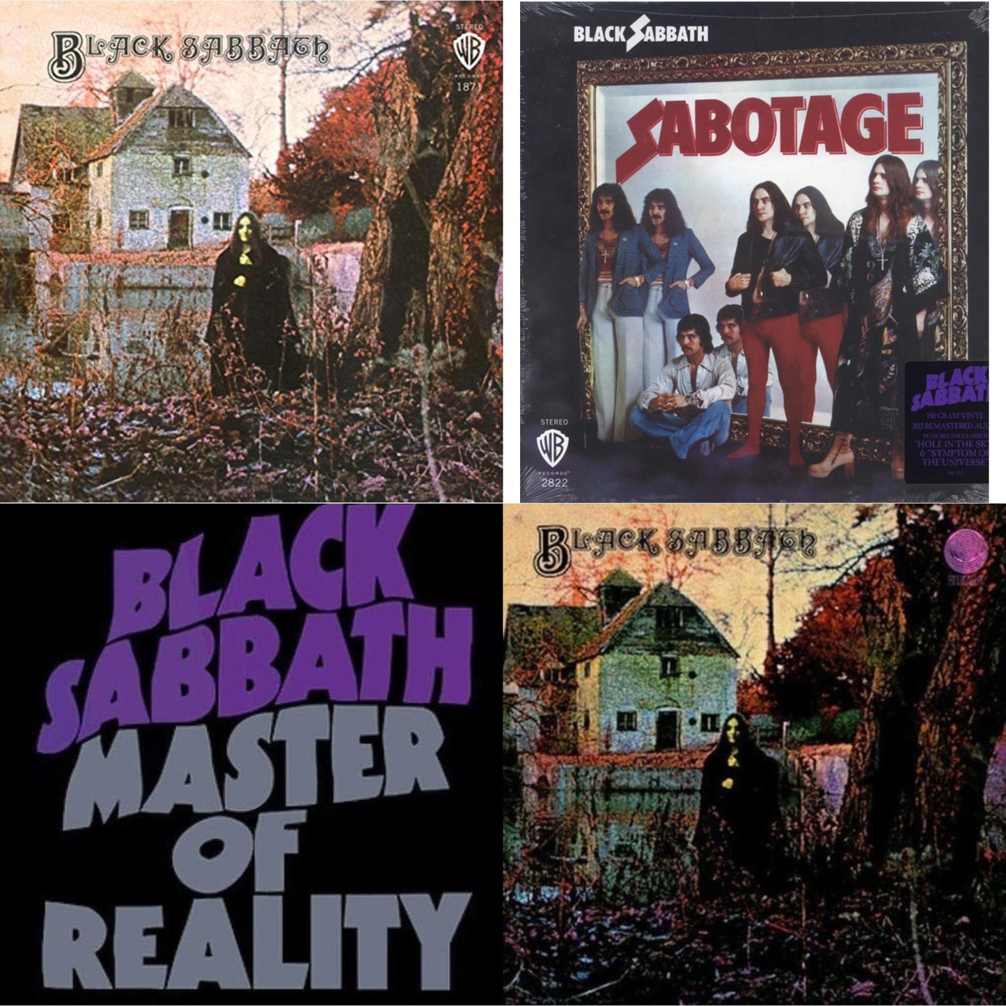 Sabotage (180G) & Black Sabbath (180G) & Black Sabbath (LP/CD) (180G) & Master Of Reality