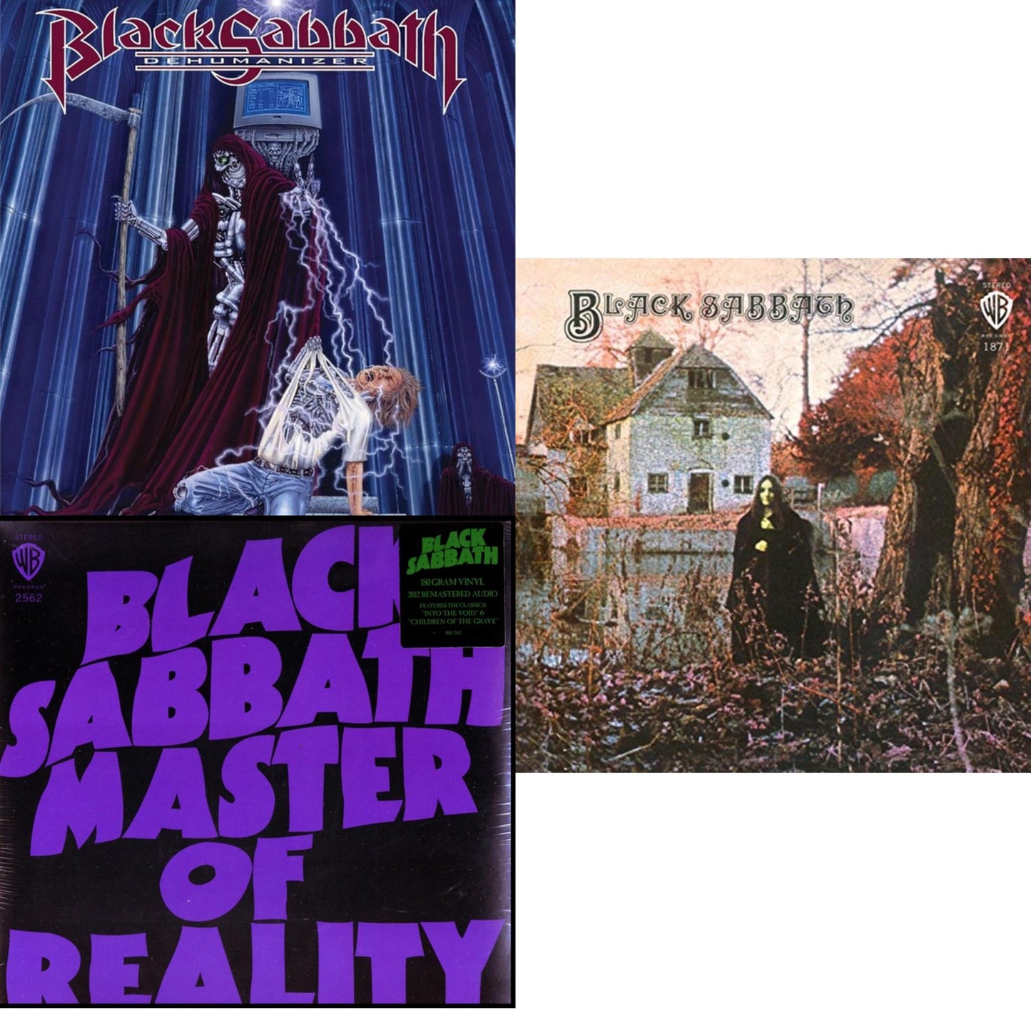 Black Sabbath - Black Sabbath (180G) & Master Of Reality (180G) & Dehumanizer (Deluxe Edition/2LP) (Rocktober)