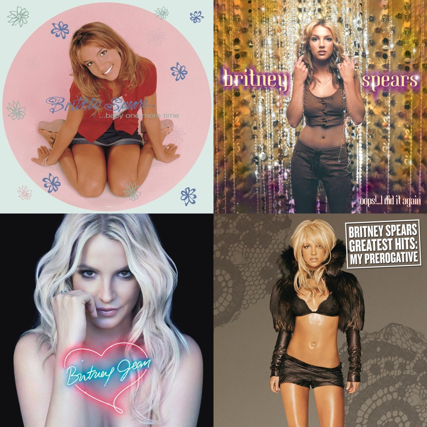 Baby One More Time (Picture Disc/140G/Dl Code) & Oops!... I Did It Again & Britney Jean & Greatest Hits : My Prerogative (2LP)