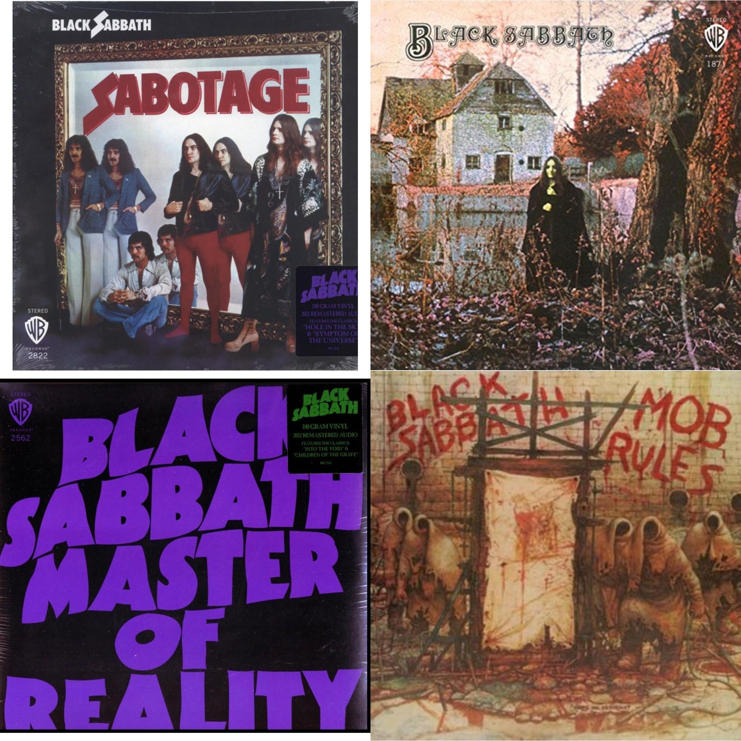 Sabotage (180G) & Black Sabbath (180G) & Master Of Reality (180G) & Mob Rules (Deluxe/2LP)