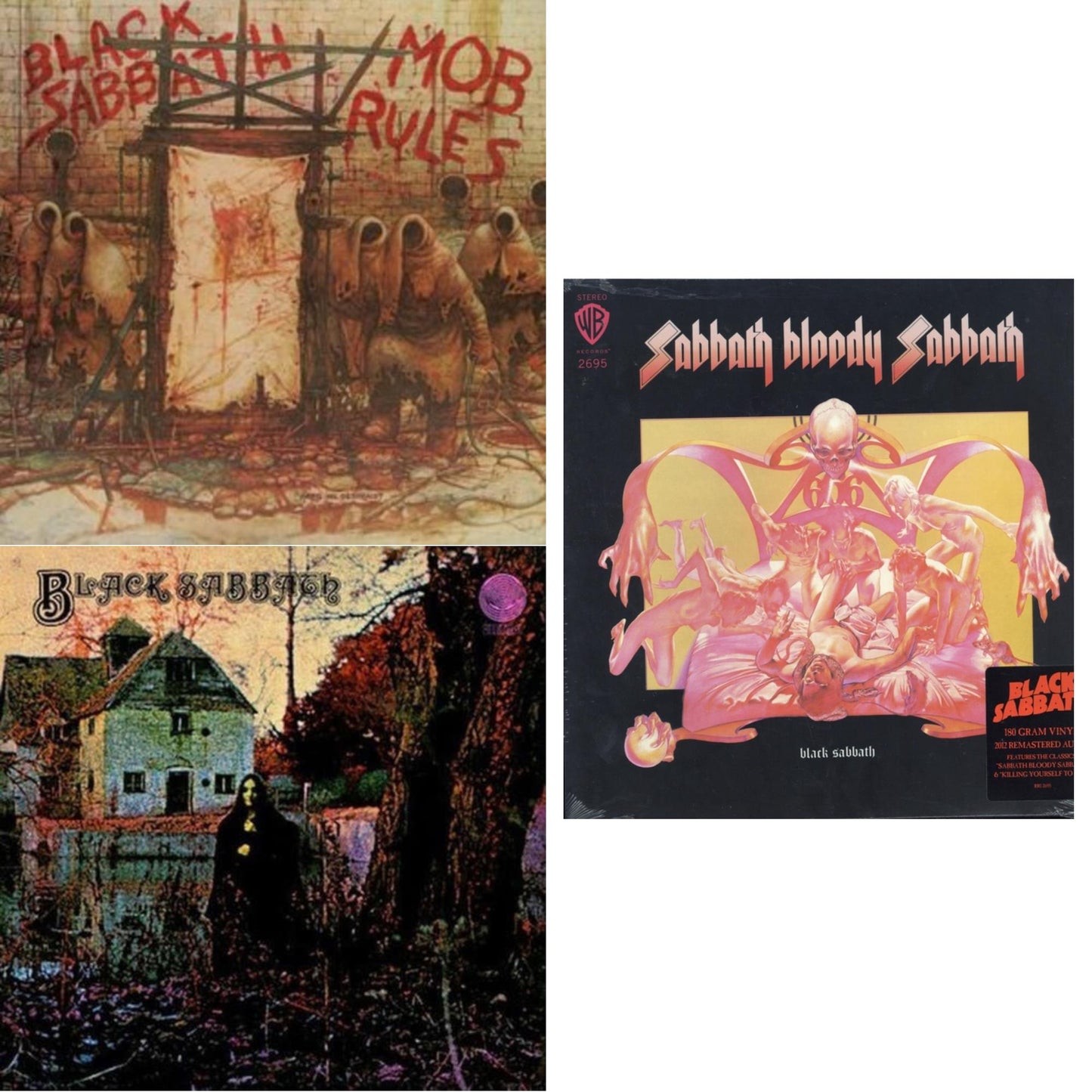 Sabbath Bloody Sabbath (180G) & Black Sabbath (LP/CD) (180G) & Mob Rules (Deluxe/2LP)