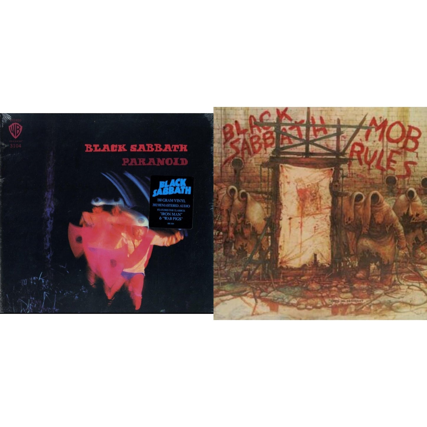 Paranoid (180G) & Mob Rules (Deluxe/2LP)
