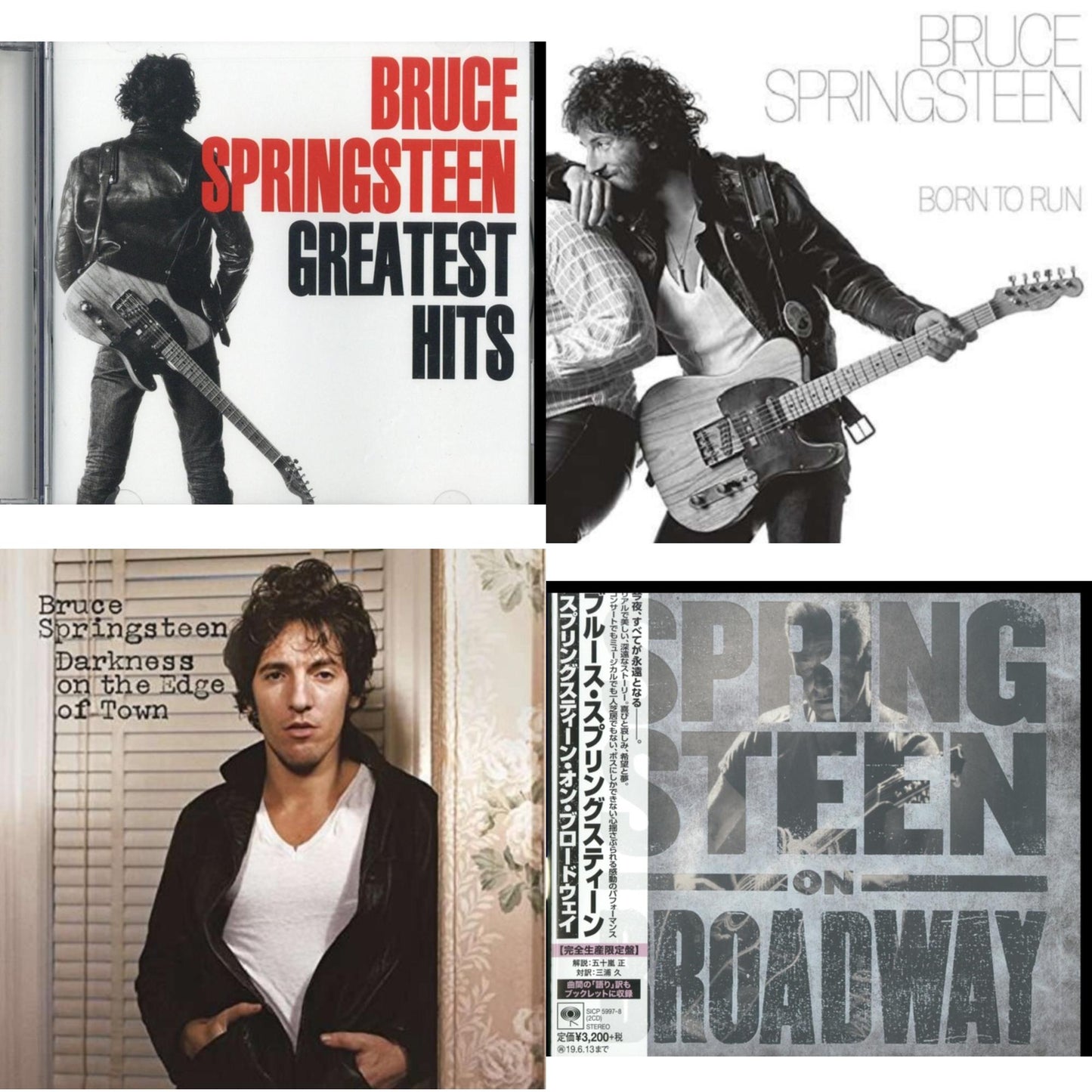 Greatest Hits & Springsteen On Broadway (Ltd/Booklet/Paper Jacket) & Born To Run & Darkness On The Edge Of Town