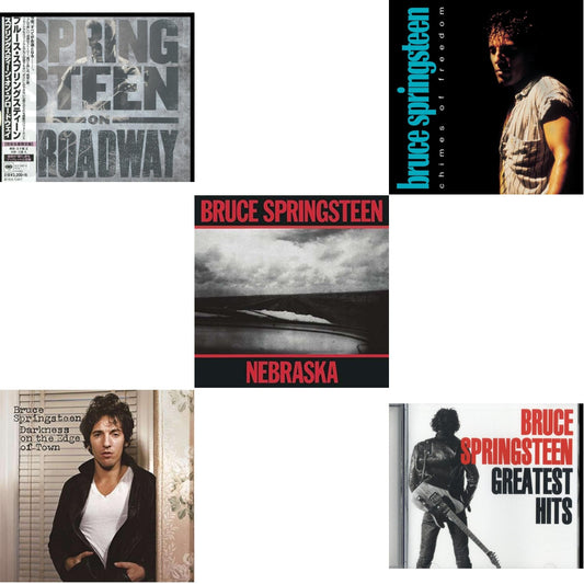 Bruce Springsteen - Greatest Hits & Springsteen On Broadway (Ltd/Booklet/Paper Jacket) & Chimes Of Freedom & Darkness On The Edge Of Town & Nebraska - CD Bundle