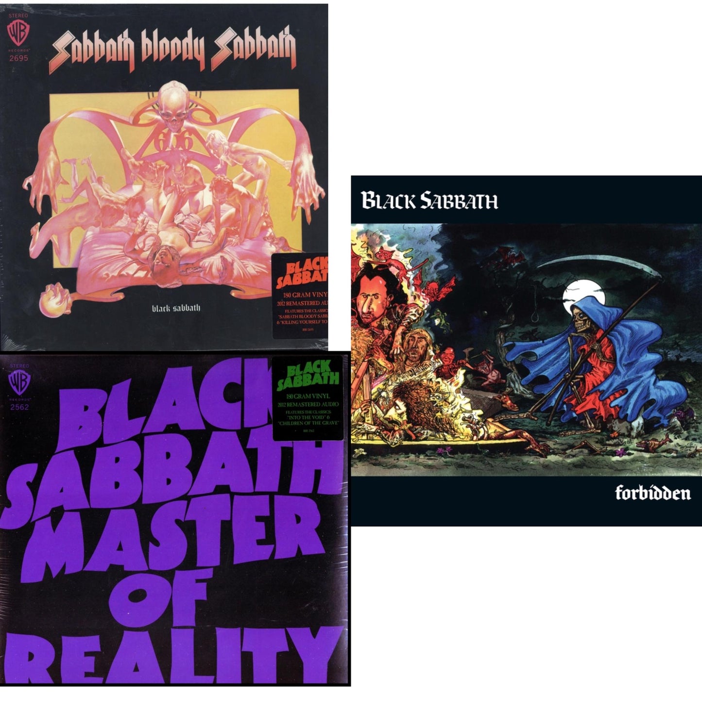 Sabbath Bloody Sabbath (180G) & Master Of Reality (180G) & Forbidden (2024 Tony Iommi Remix)