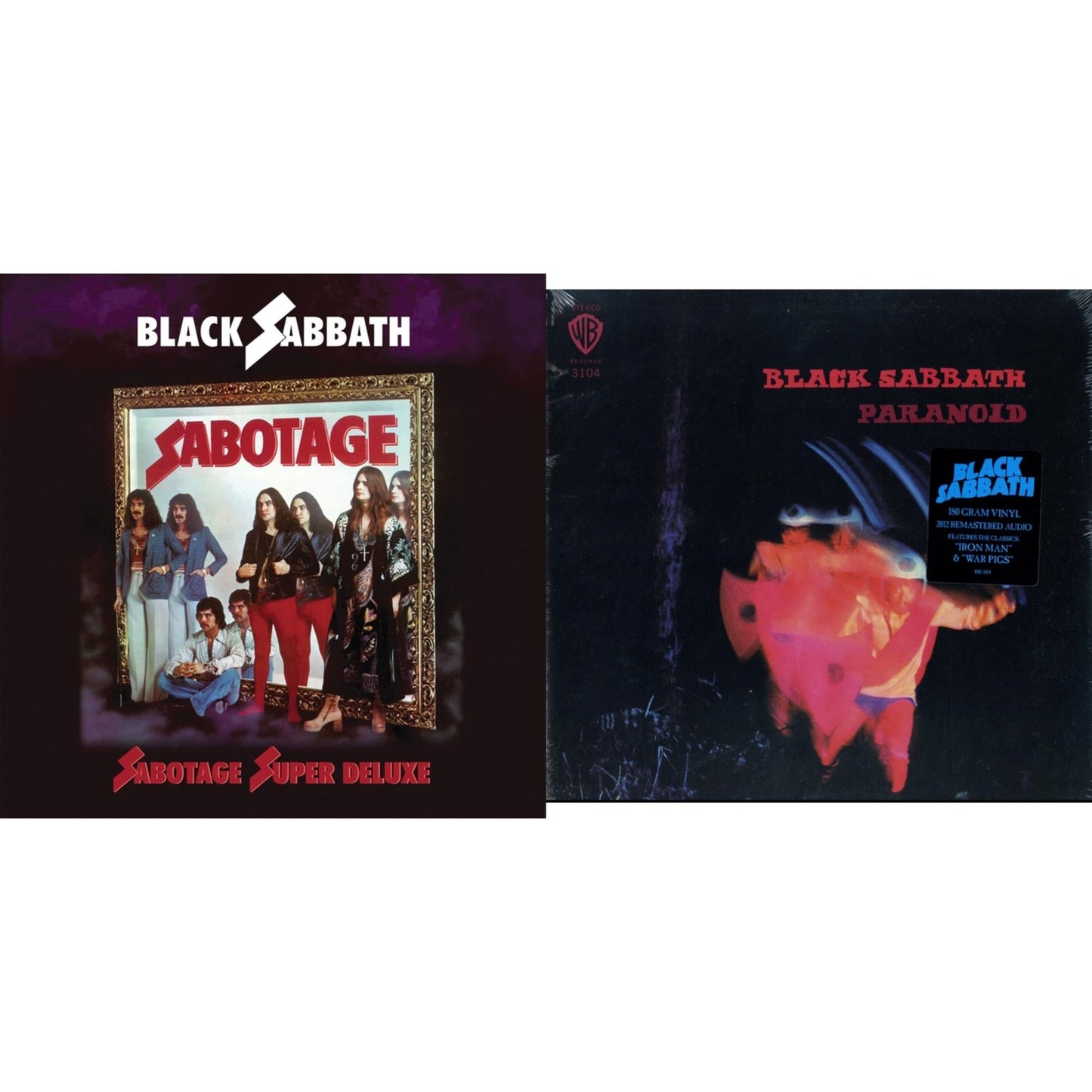 Black Sabbath - Paranoid (180G) & Sabotage (Super Deluxe Edition/4LP/7Inch)