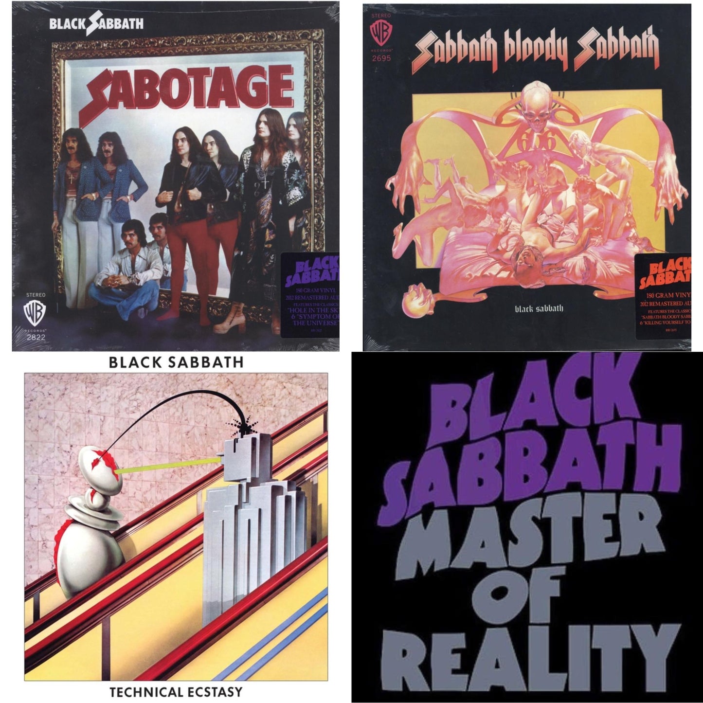 Sabotage (180G) & Sabbath Bloody Sabbath (180G) & Master Of Reality & Technical Ecstasy (Super Deluxe Edition/5LP)