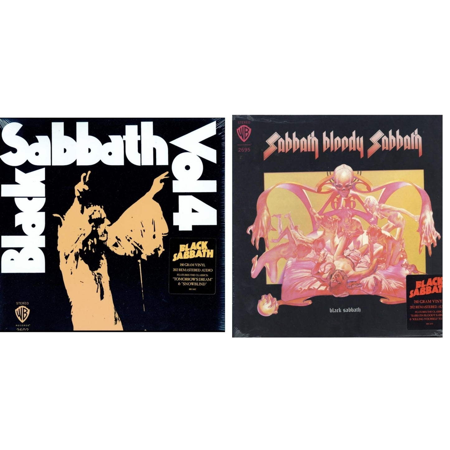 Vol. 4 (180G) & Sabbath Bloody Sabbath (180G)