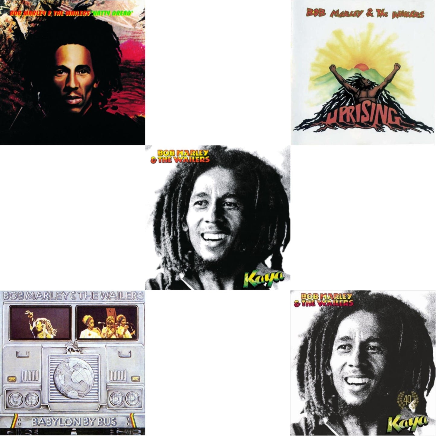 Natty Dread (180G) & Babylon By Bus & Kaya & Uprising & Kaya 40 (2 LP)