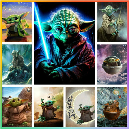 Baby Yoda Star Wars 5D Diamond Painting Cross Stitch Set – Ultimate DIY Sparkle Mosaic Art for Epic Home Decor & Gift - Premium Home Decor from dsers - Just $29.95! Shop now at Lizard Vigilante