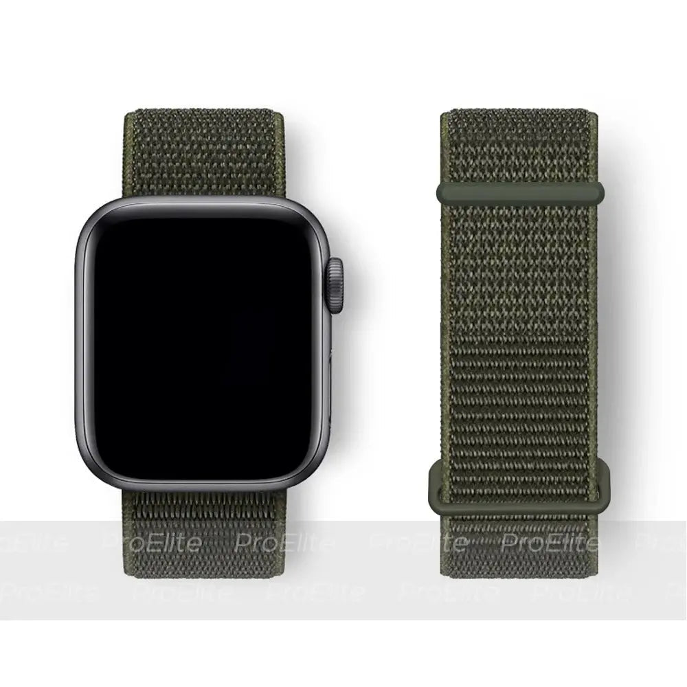 Band For Apple Watch bands Series 2 9 8 7 SE/6/5/4 Ultra 40MM 44MM 49MM Nylon Soft Breathable Strap