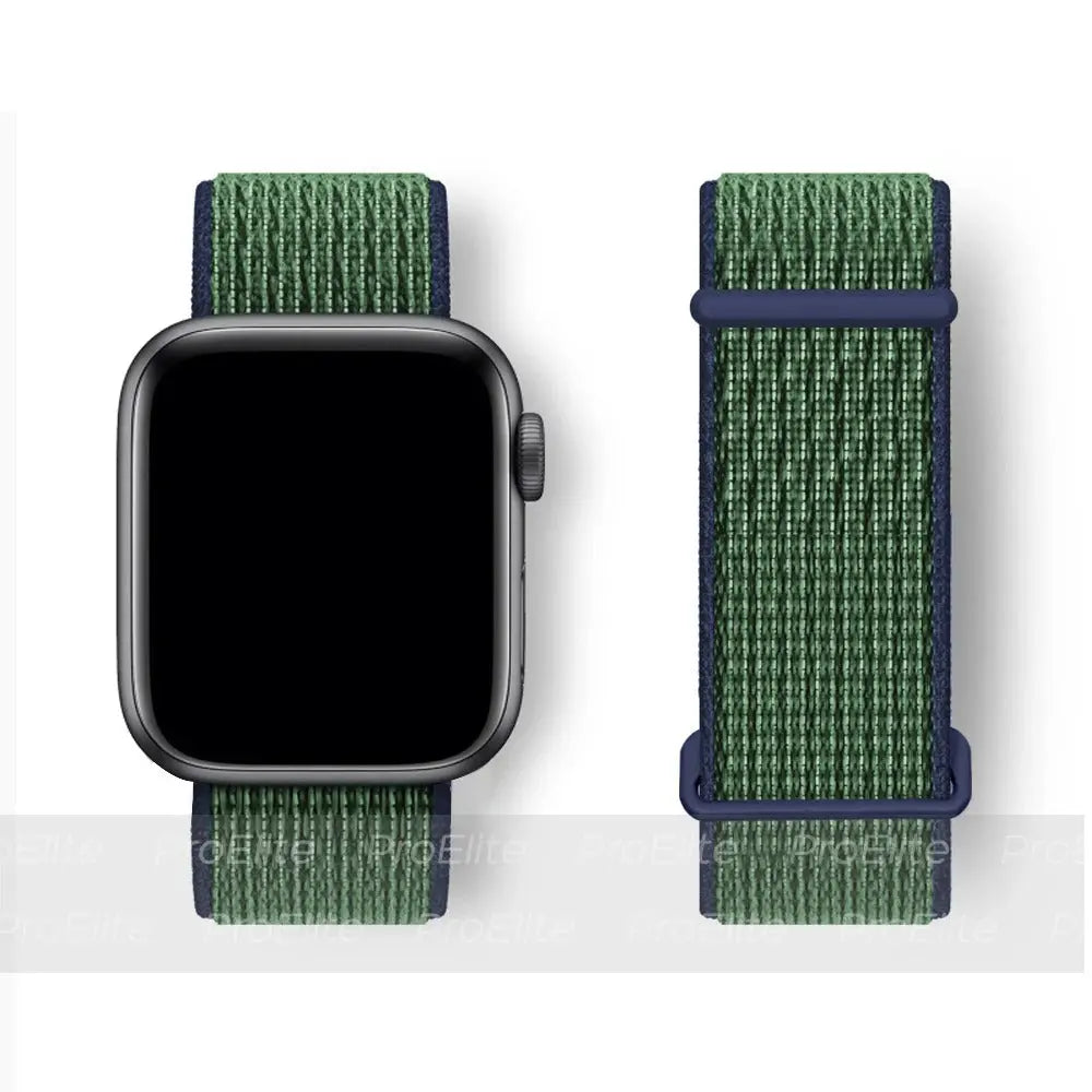 Band For Apple Watch bands Series 2 9 8 7 SE/6/5/4 Ultra 40MM 44MM 49MM Nylon Soft Breathable Strap