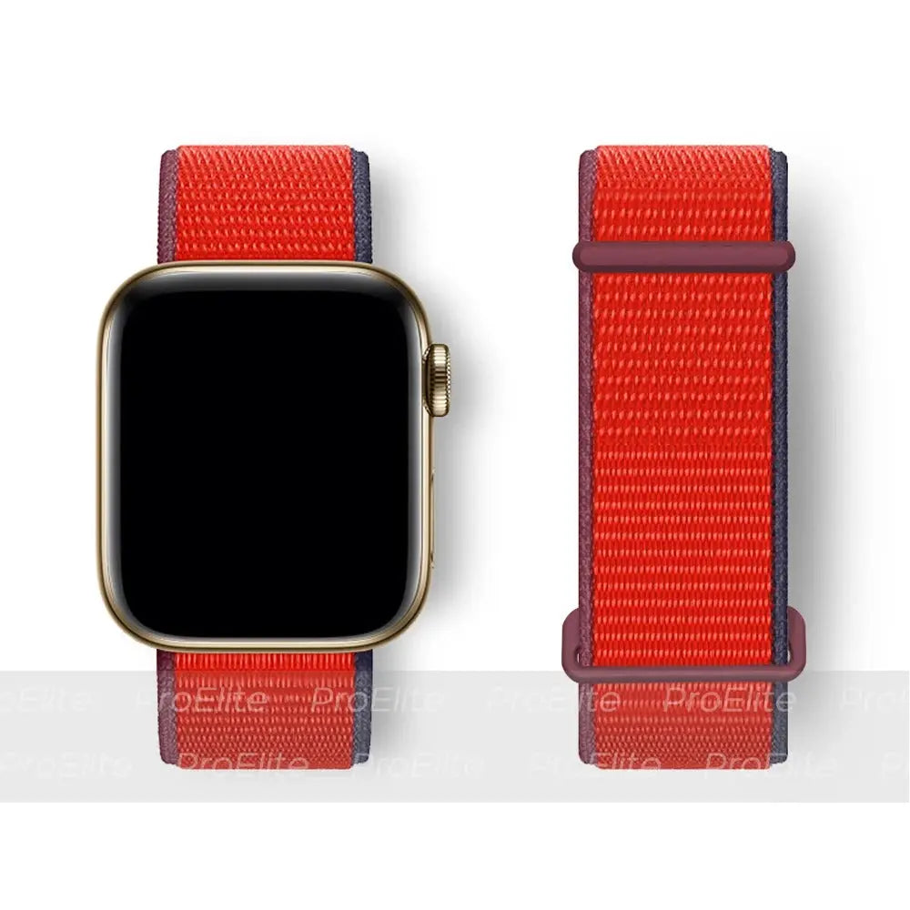 Band For Apple Watch bands Series 2 9 8 7 SE/6/5/4 Ultra 40MM 44MM 49MM Nylon Soft Breathable Strap