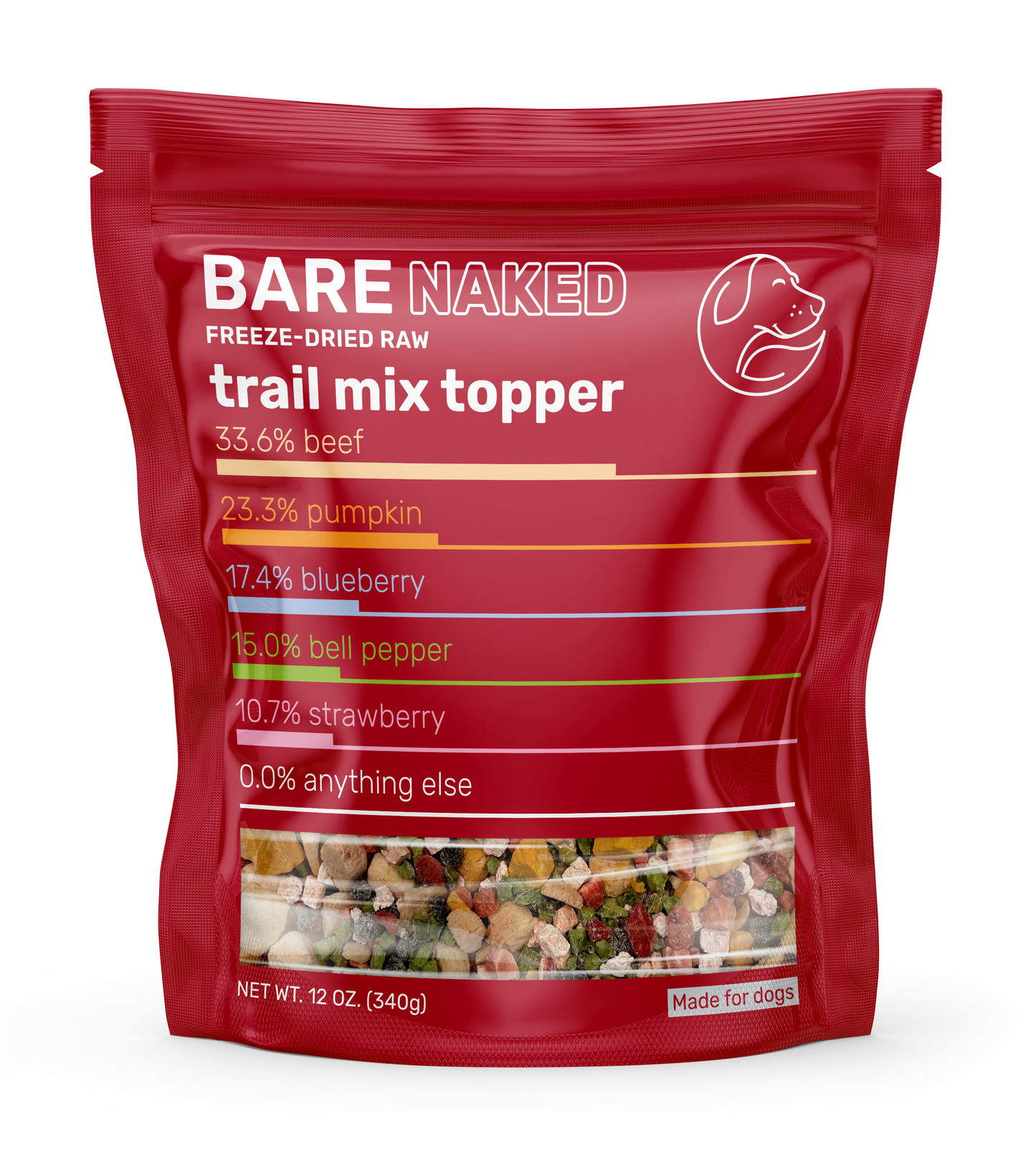 Bare Naked Beef Liver Mix: 12OZ Raw Protein Fuel Boost