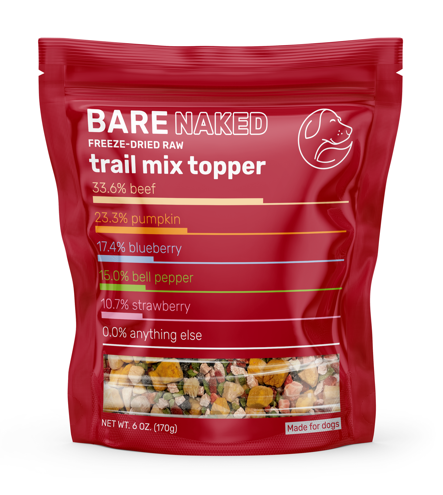 Bare Naked Beef Liver Mix: 6OZ Raw Protein Fuel Boost