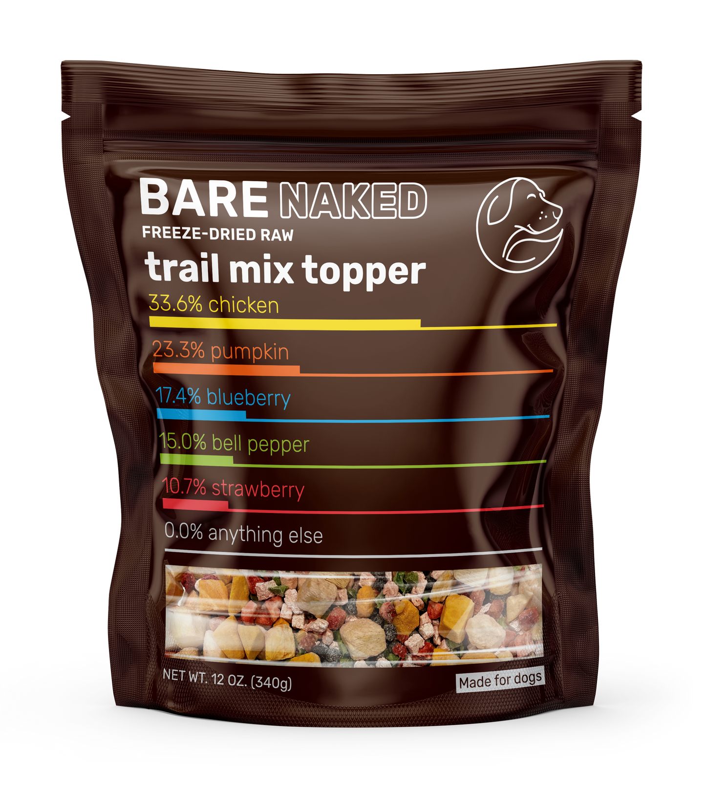 Bare Naked Chicken Mix: 12OZ Raw Protein Fuel Boost