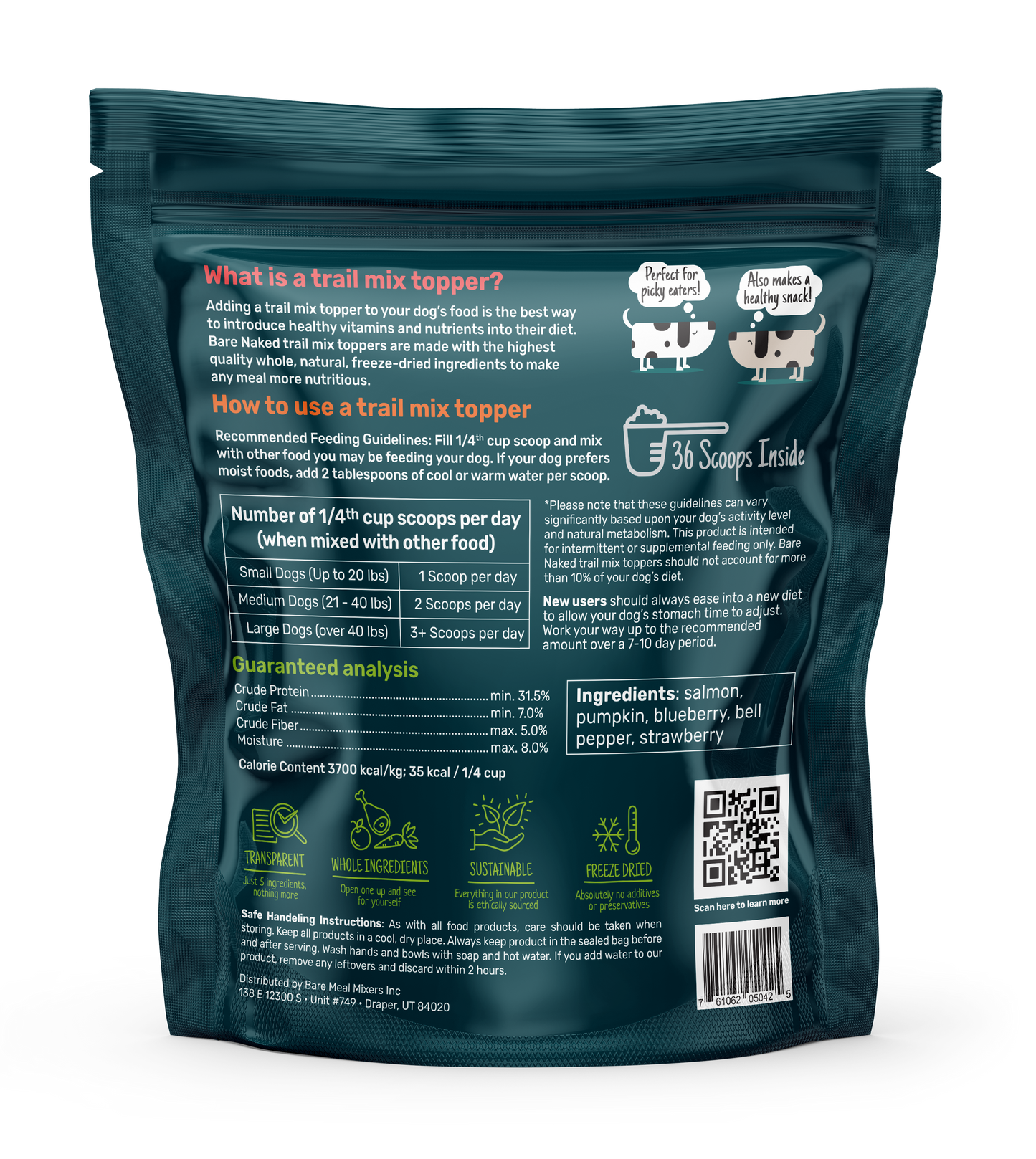 🐟 Bare Naked Salmon Mix: 12OZ Wild-Caught Omega Fuel 🌊