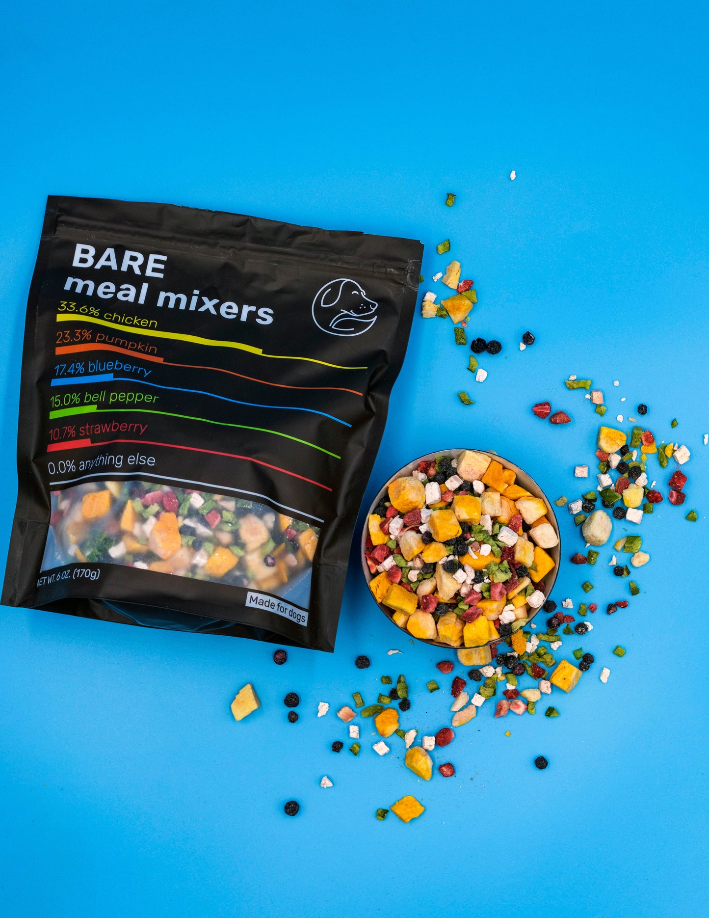 Bare Naked Chicken Mix: 6OZ Raw Protein Fuel Boost
