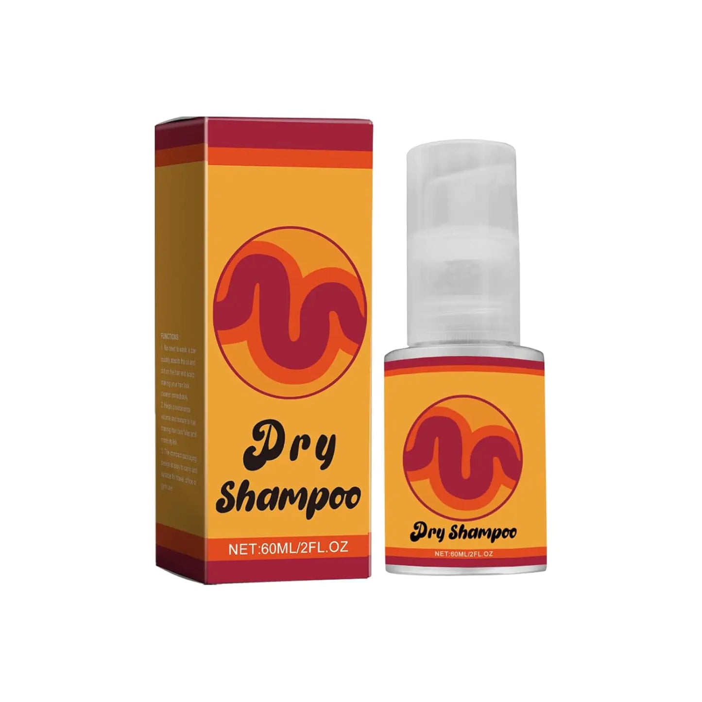 Jorlzeut Dry Cleaning ShampooShampoo PowderDry Shampoo Suitable For Dark Hair Gentle Hair Care 60ml(1 piece)