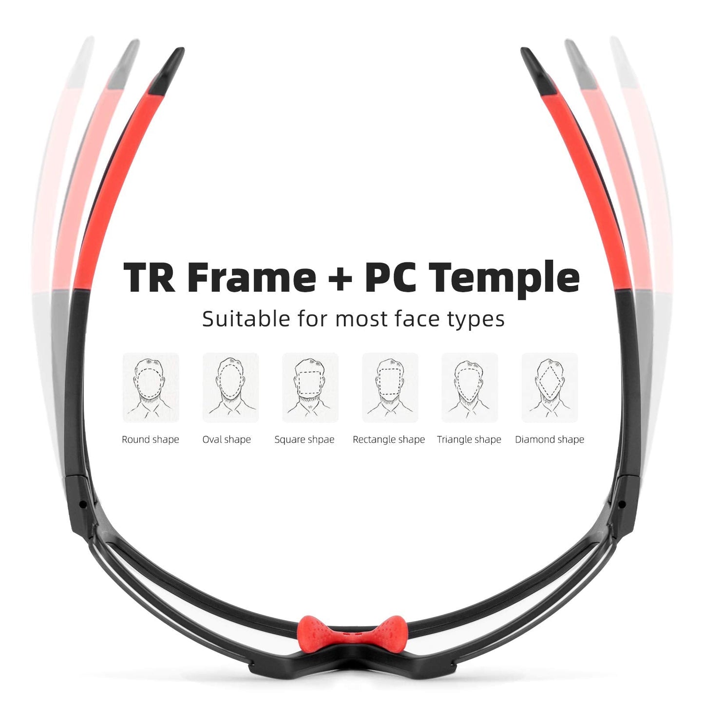 ROCKBROS Photochromic Cycling Glasses UV400 Lens