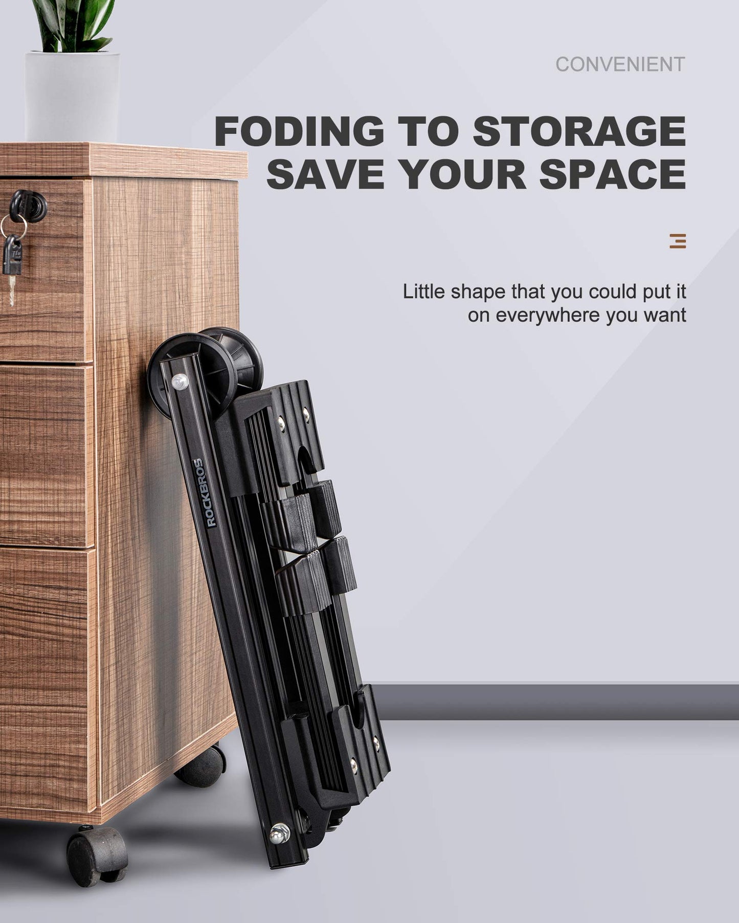 ROCKBROS Foldable Alloy Bike Stand for 20"-29" Wheels