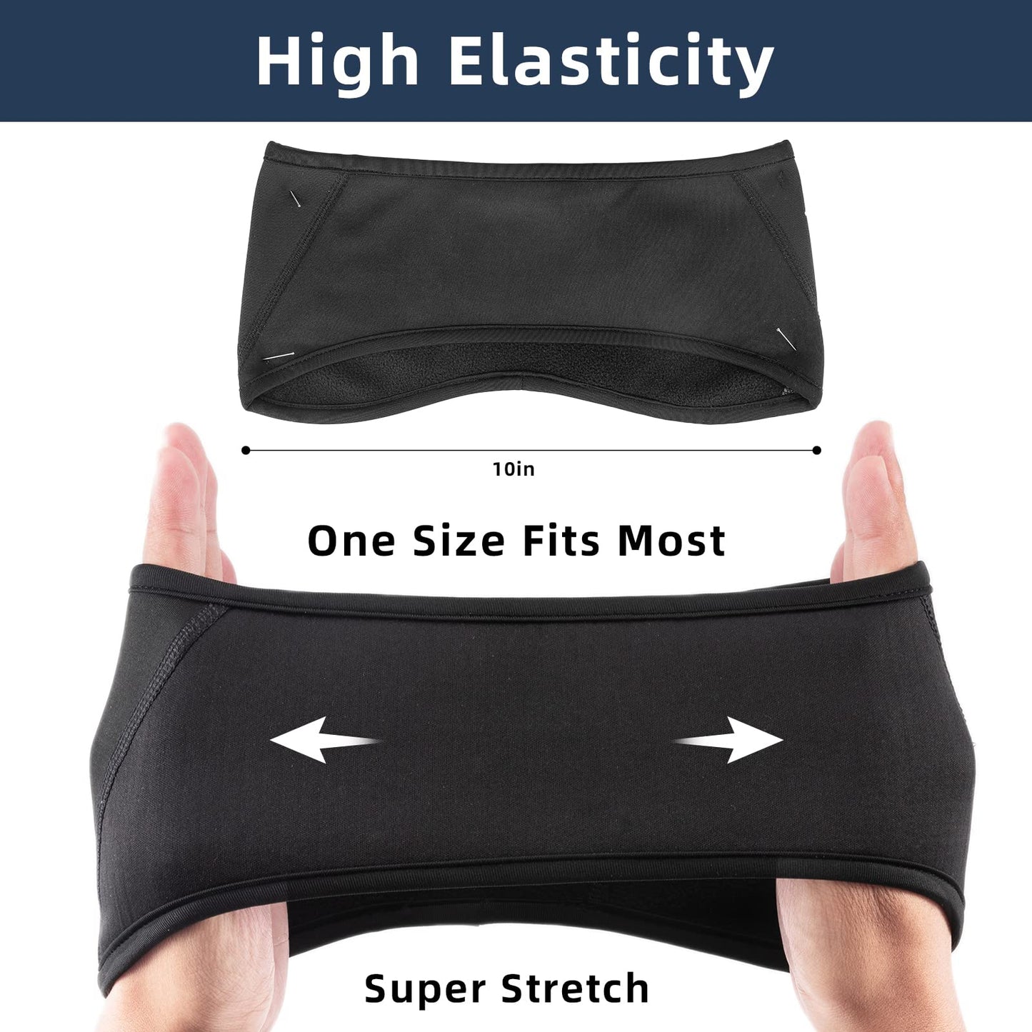 ROCKBROS Fleece Ear Warmers Headband for Men & Women, Warm Ear Cover