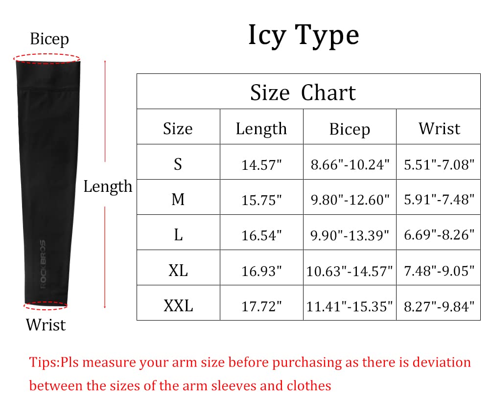 ROCKBROS Sun Protection Arm Sleeves Cooling for Running Golf Fishing Cycling