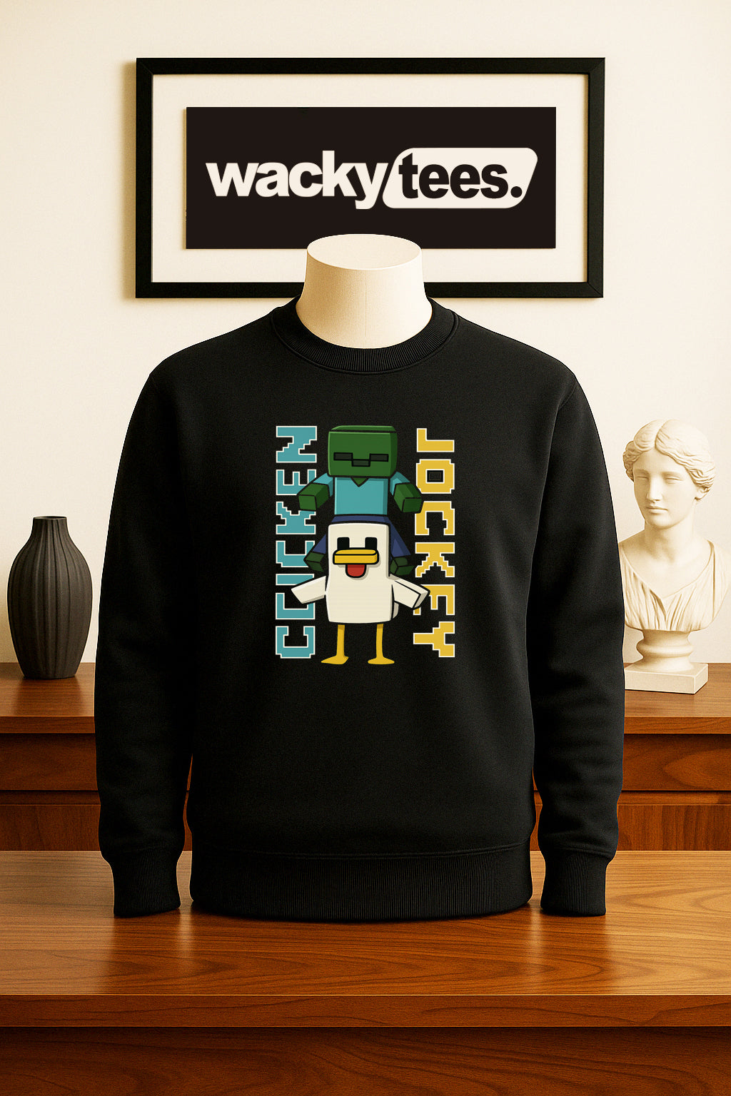 Chicken Jockey Funny Lover Video Gamer Friends Graphic Tee Shirt