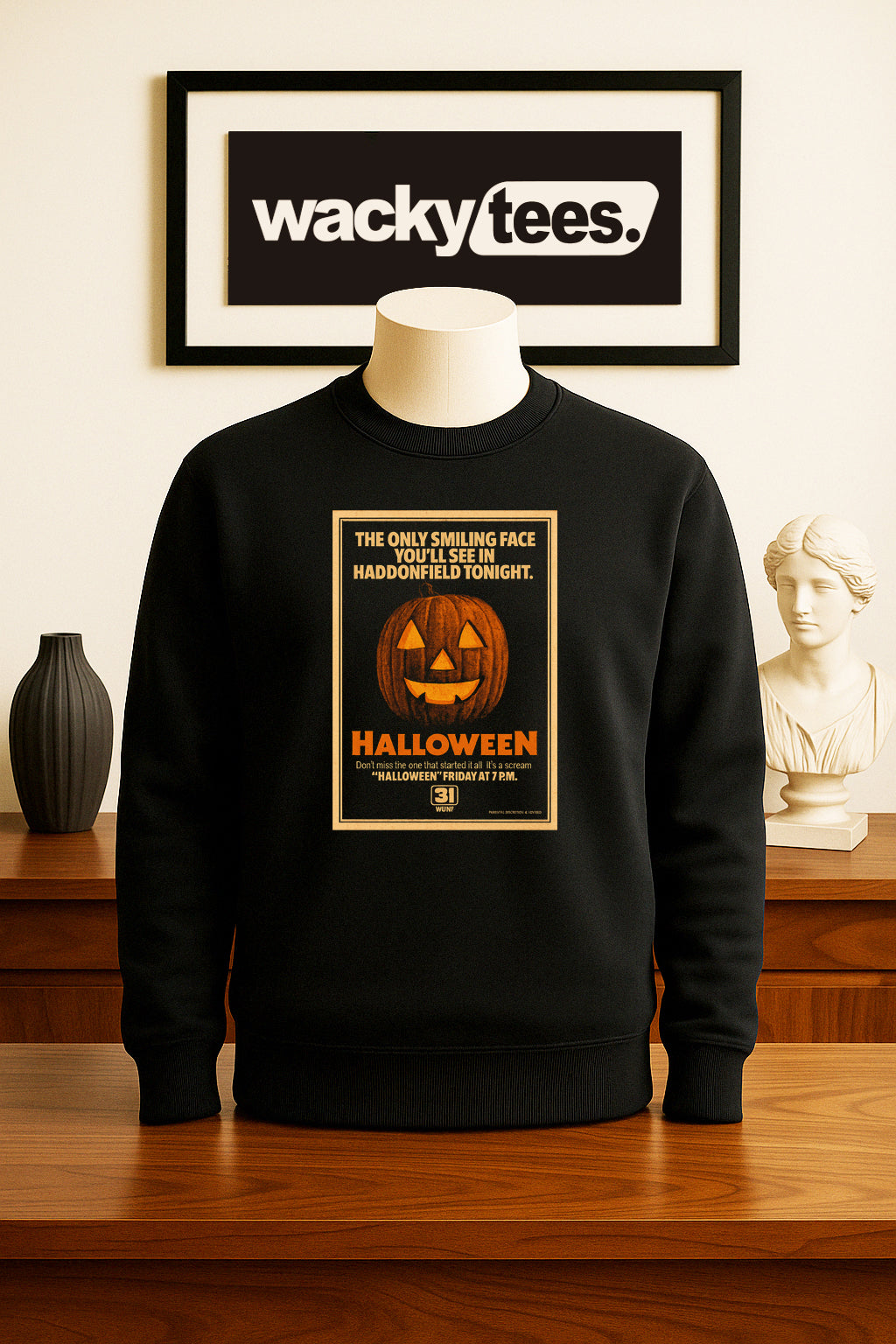 Halloween TV Showing Premiere 70s Showing Poster Graphic Tee Shirt