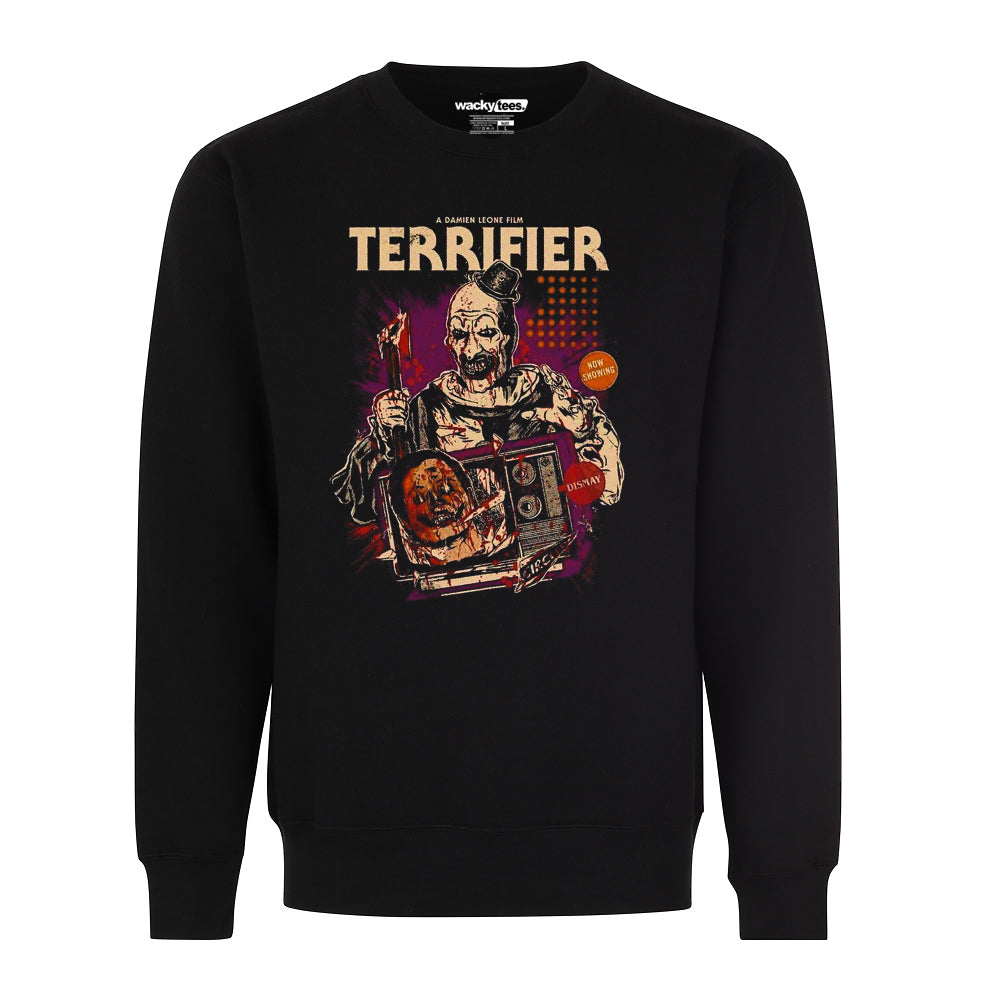 🔪 Terrifier Dismay: Now Showing Horror Halloween Graphic Tee 🎬