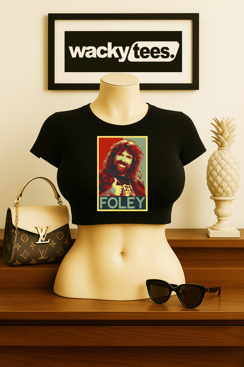 Foley Wrestling Mick Hall of Famer Socko Man Fighter Kind Graphic Tee Shirt