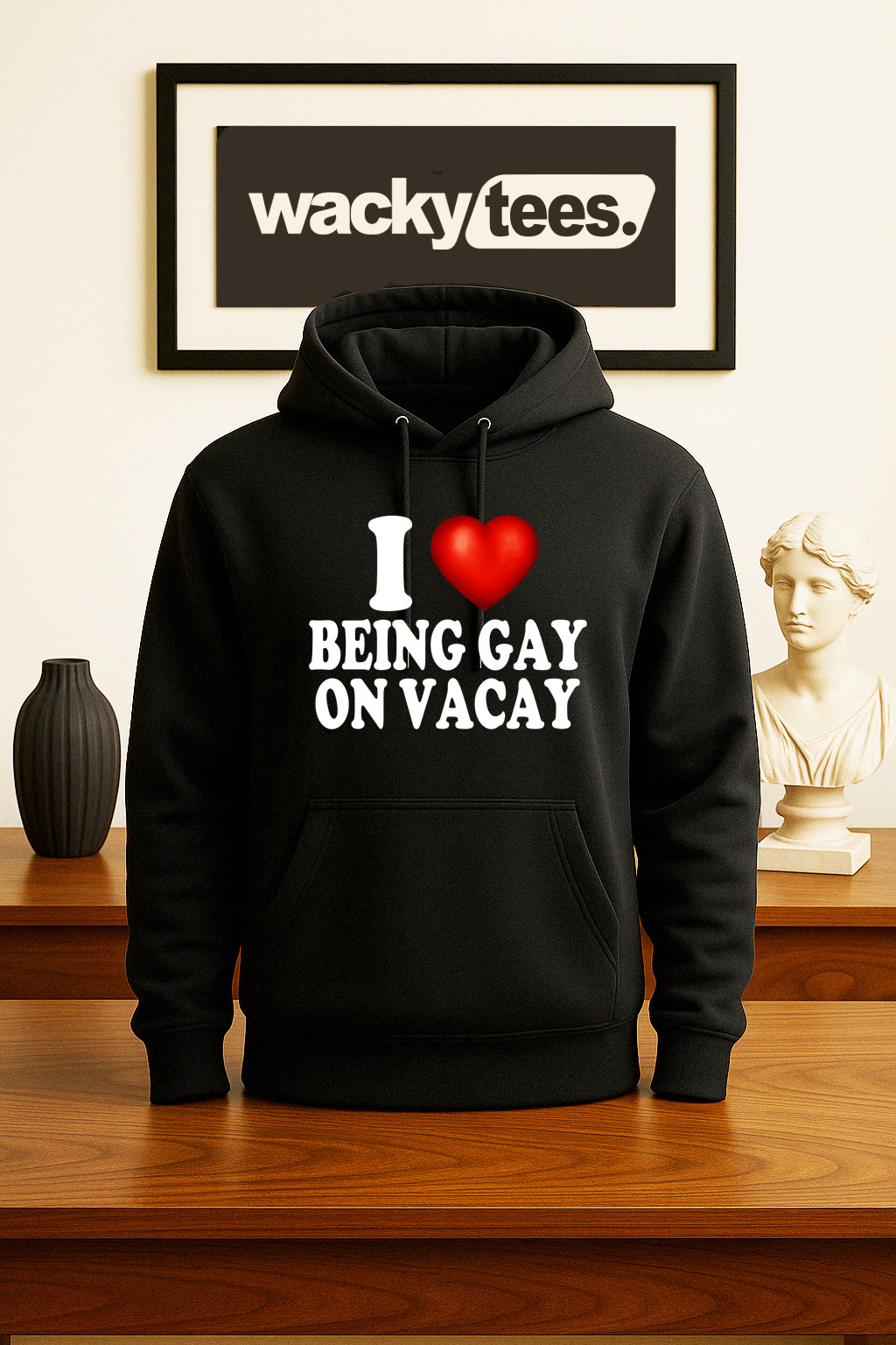 I Love Being Gay on Vacay I Heart LGBT Funny Adult Humor Graphic Tee Shirt