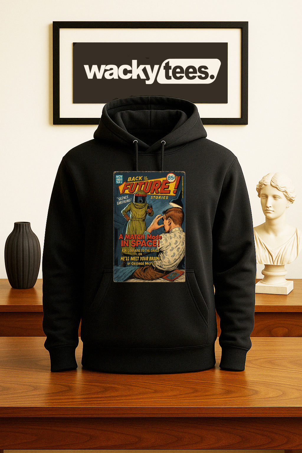 Back to The Future Stories A Match Made in Space McFly Comic Graphic Tee Shirt