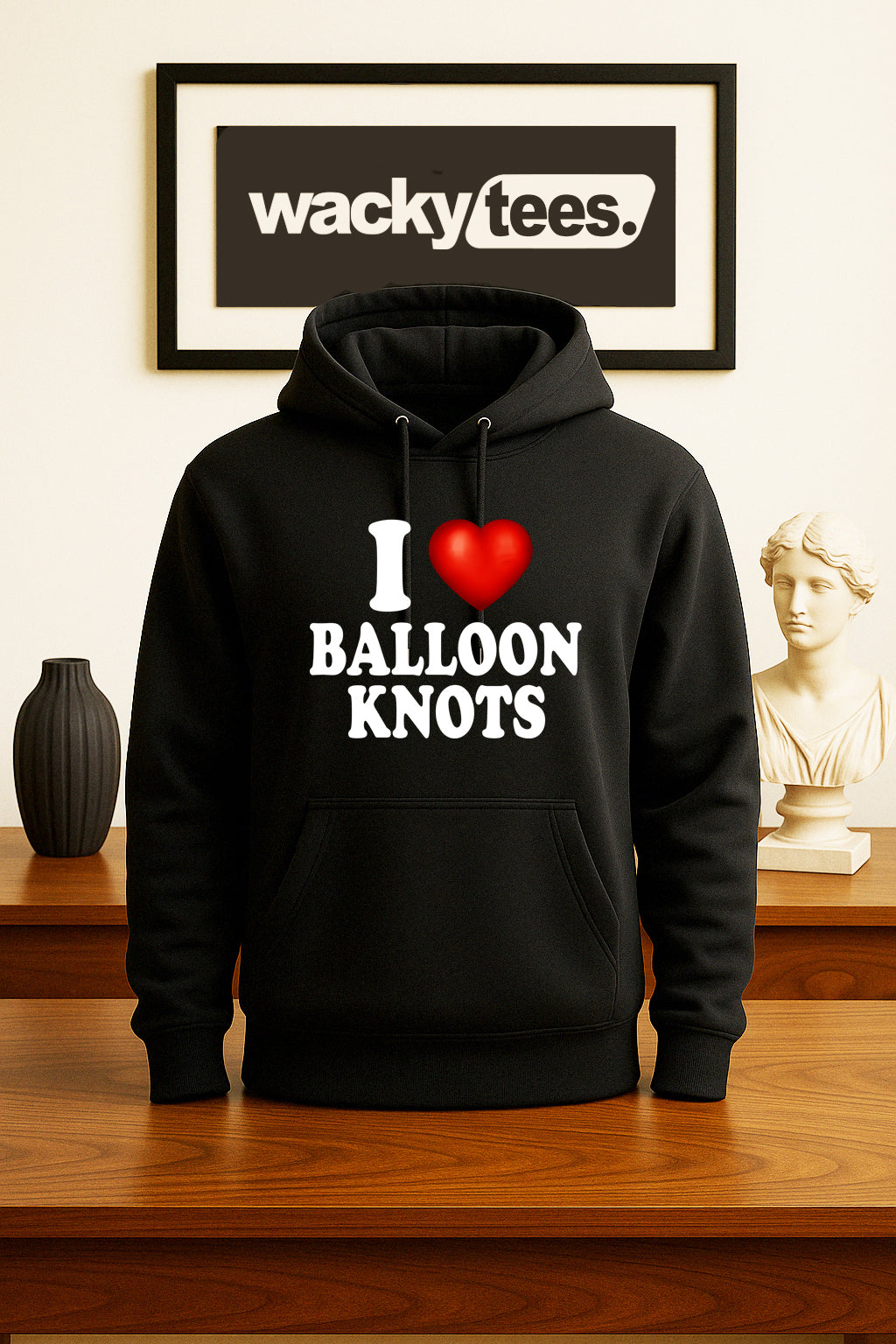 I Love Balloon Knots I Heart But Funny Adult Humor Graphic Tee Shirt