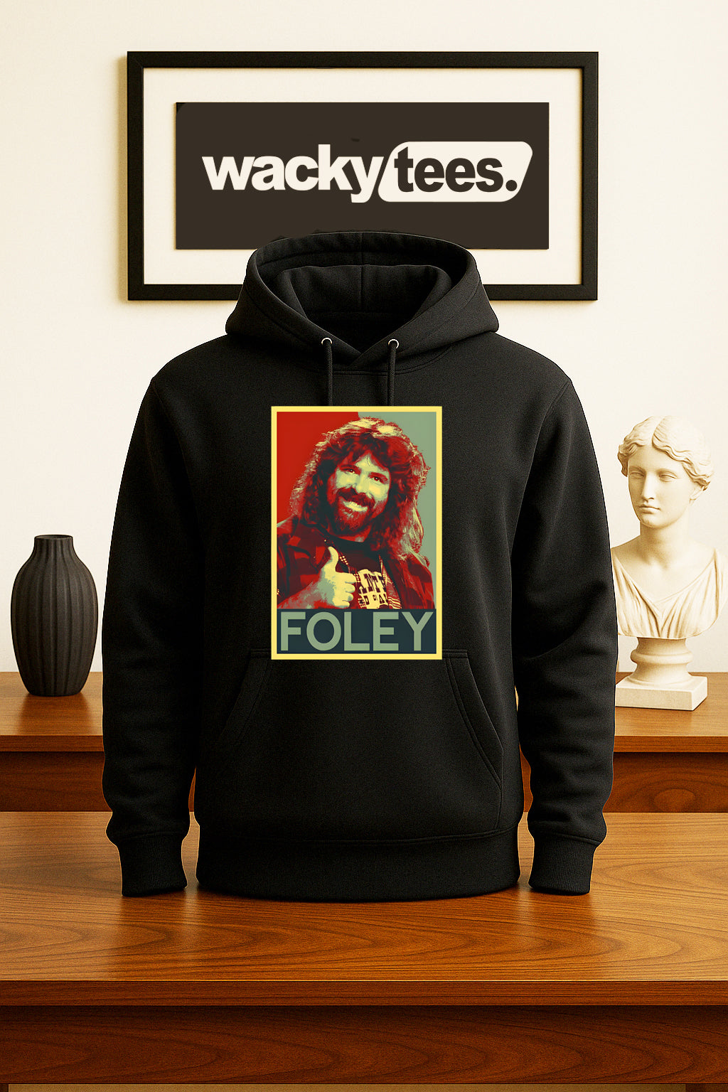 Foley Wrestling Mick Hall of Famer Socko Man Fighter Kind Graphic Tee Shirt