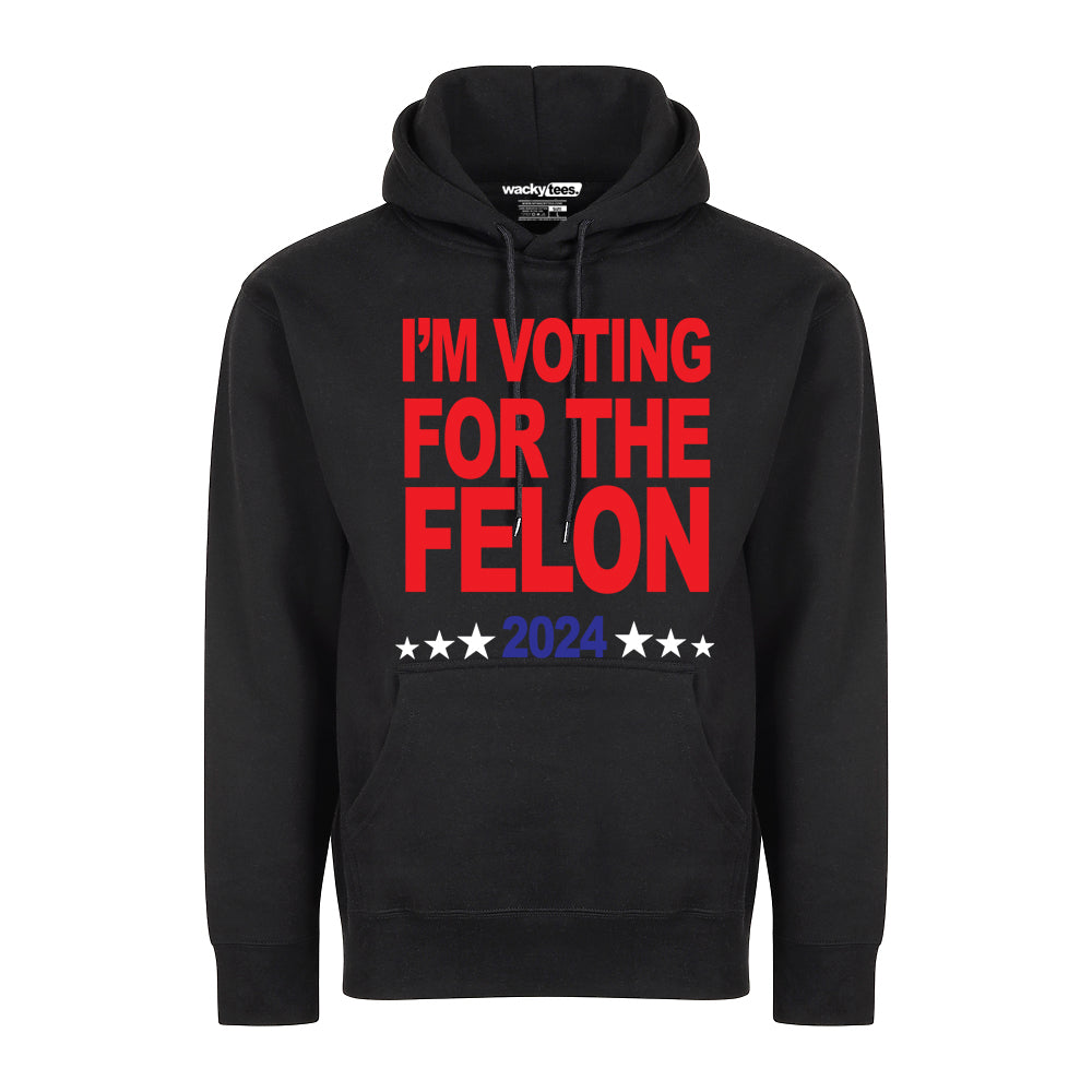 Im Voting For the Felon 2024 Election Funny Graphic Tee Shirt