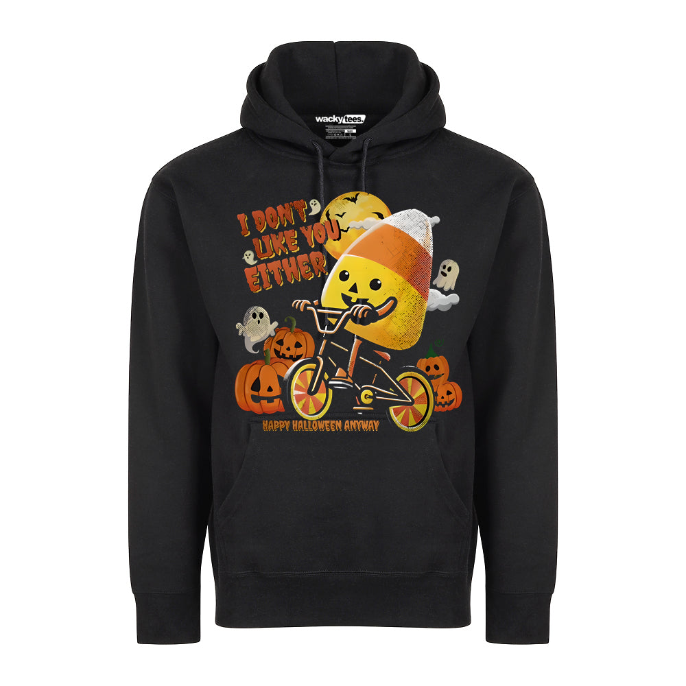 I Don't Like You Either Candy Corn Halloween Candy Graphic Tee Shirt