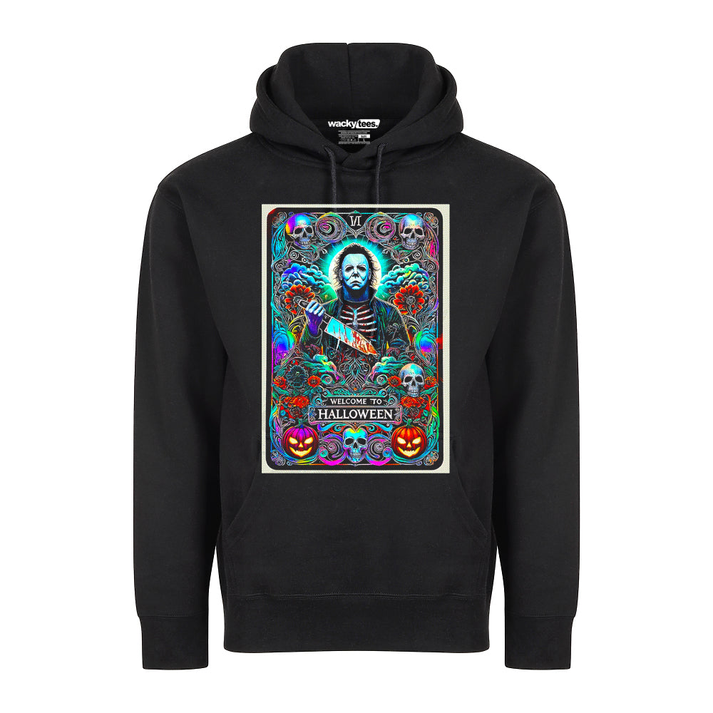 Welcome To Halloween Michael Myers Tarot Card Terror Horror Tee Shirt