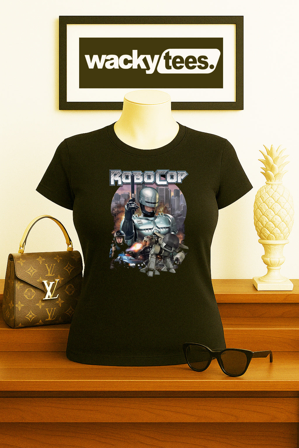RoboCop OCP Detroit Police Force ED-209 80s Graphic Tee Shirt