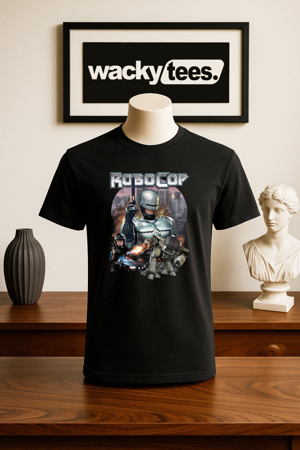 RoboCop OCP Detroit Police Force ED-209 80s Graphic Tee Shirt