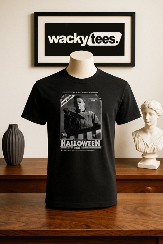 Halloween World Television Premiere Horror Michael Graphic Tee Shirt