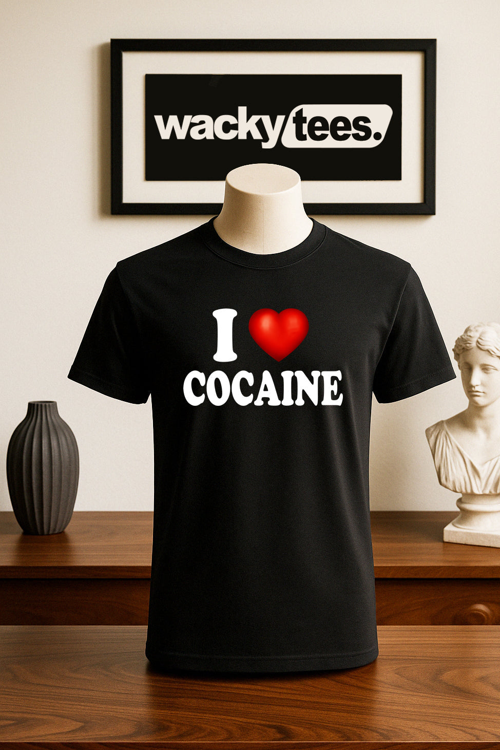 I Love Cocaine I Heart Nose Candy Funny Adult Humor Graphic Tee Shirt
