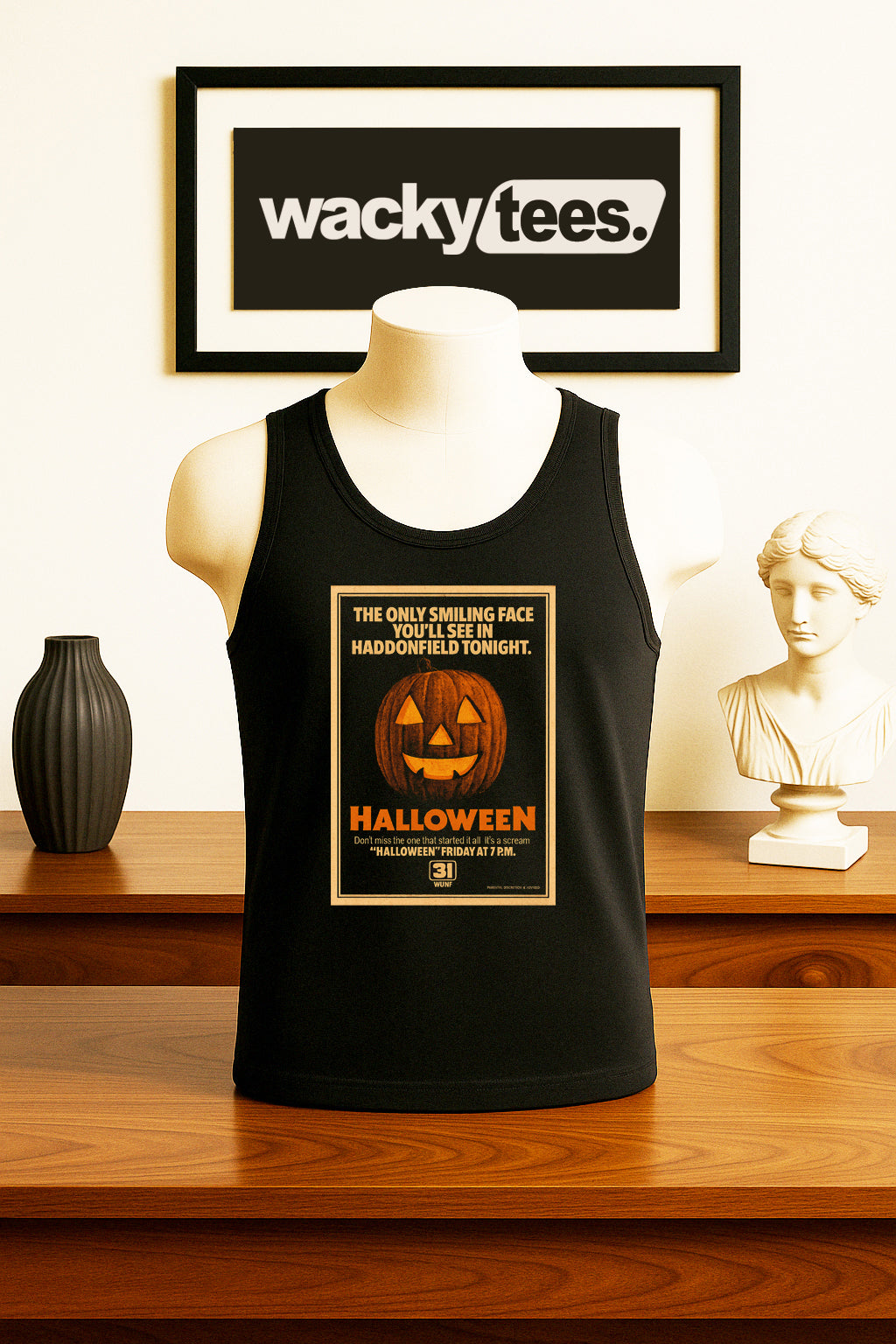 Halloween TV Showing Premiere 70s Showing Poster Graphic Tee Shirt