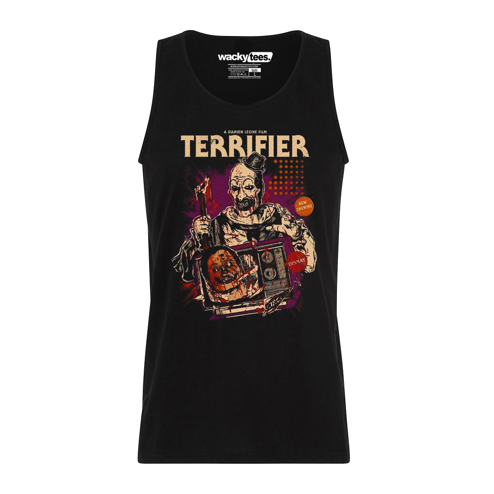🔪 Terrifier Dismay: Now Showing Horror Halloween Graphic Tee 🎬