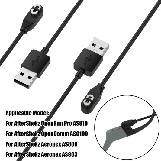 Black USB cable with connectors on a white background